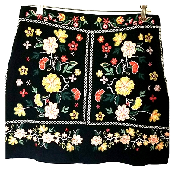 Umgee Dresses & Skirts - Embroidered mini skirt